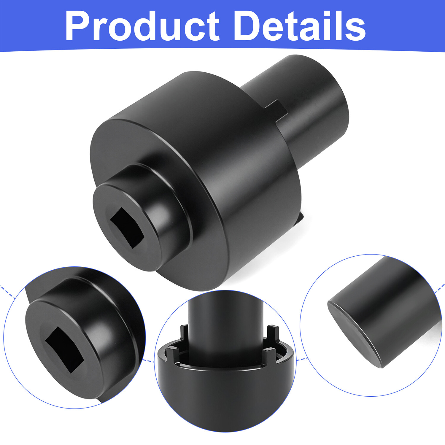 Rear Axle Hub Spindle Retainer Nut Socket Wrench Removal Tool 205-1007 For Ford