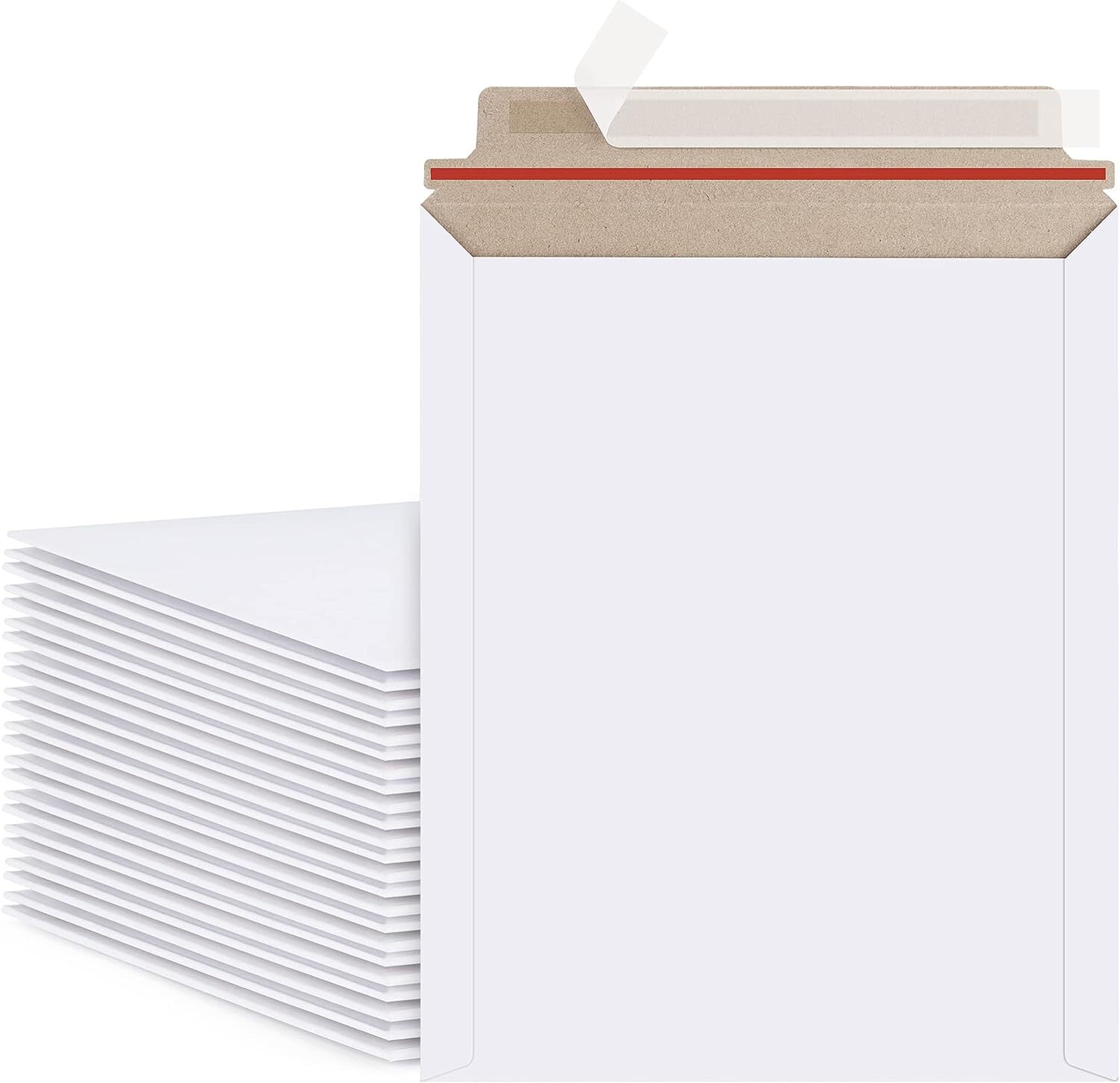 100-1000 Flat Photo Mailer Document Envelopes Cardboard Self Seal 9″x11.5″ 6″x8″