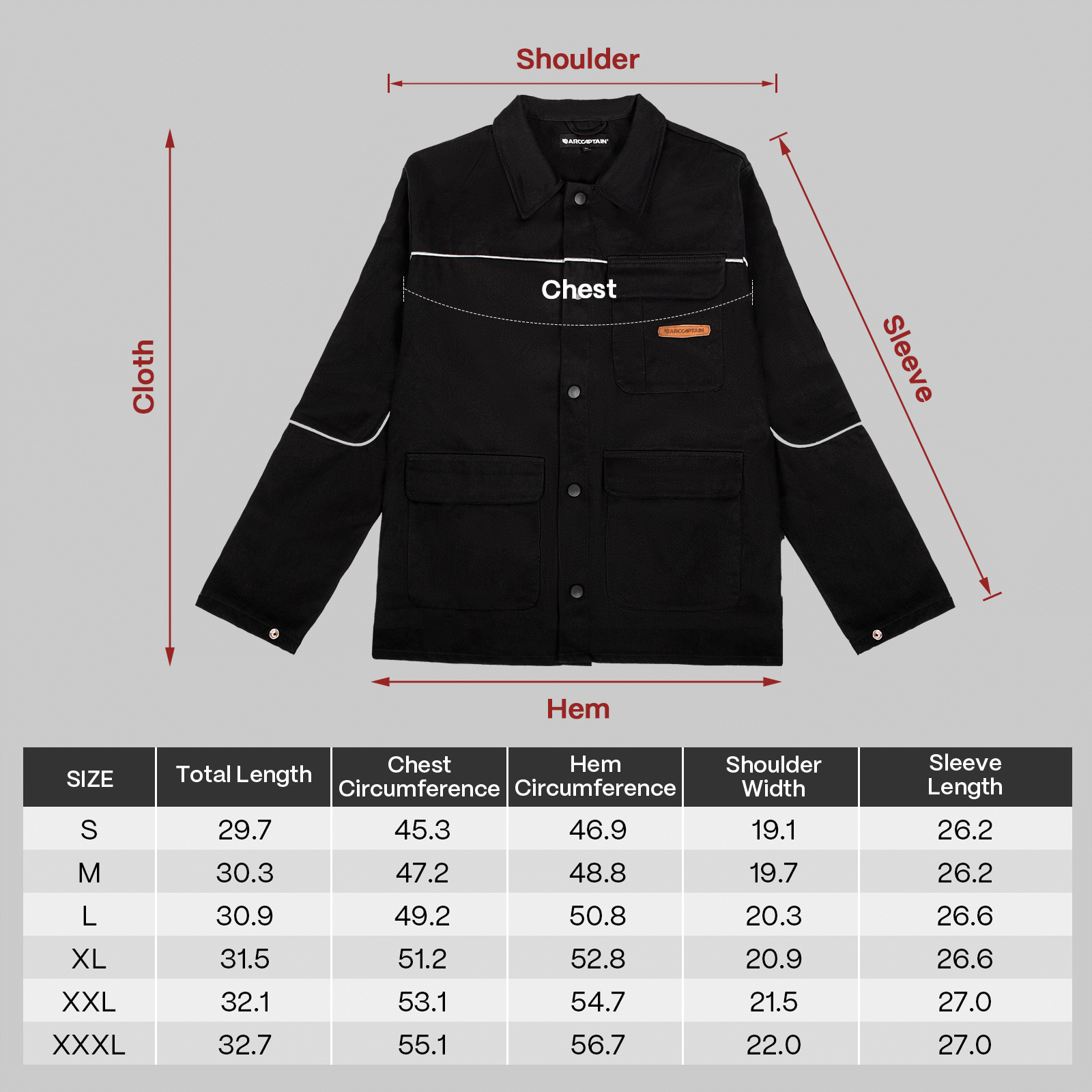 ARCCAPTAIN Welding Jacket Black 11oz FR Cotton Welding Lightweight Sizes S-3XL🔥