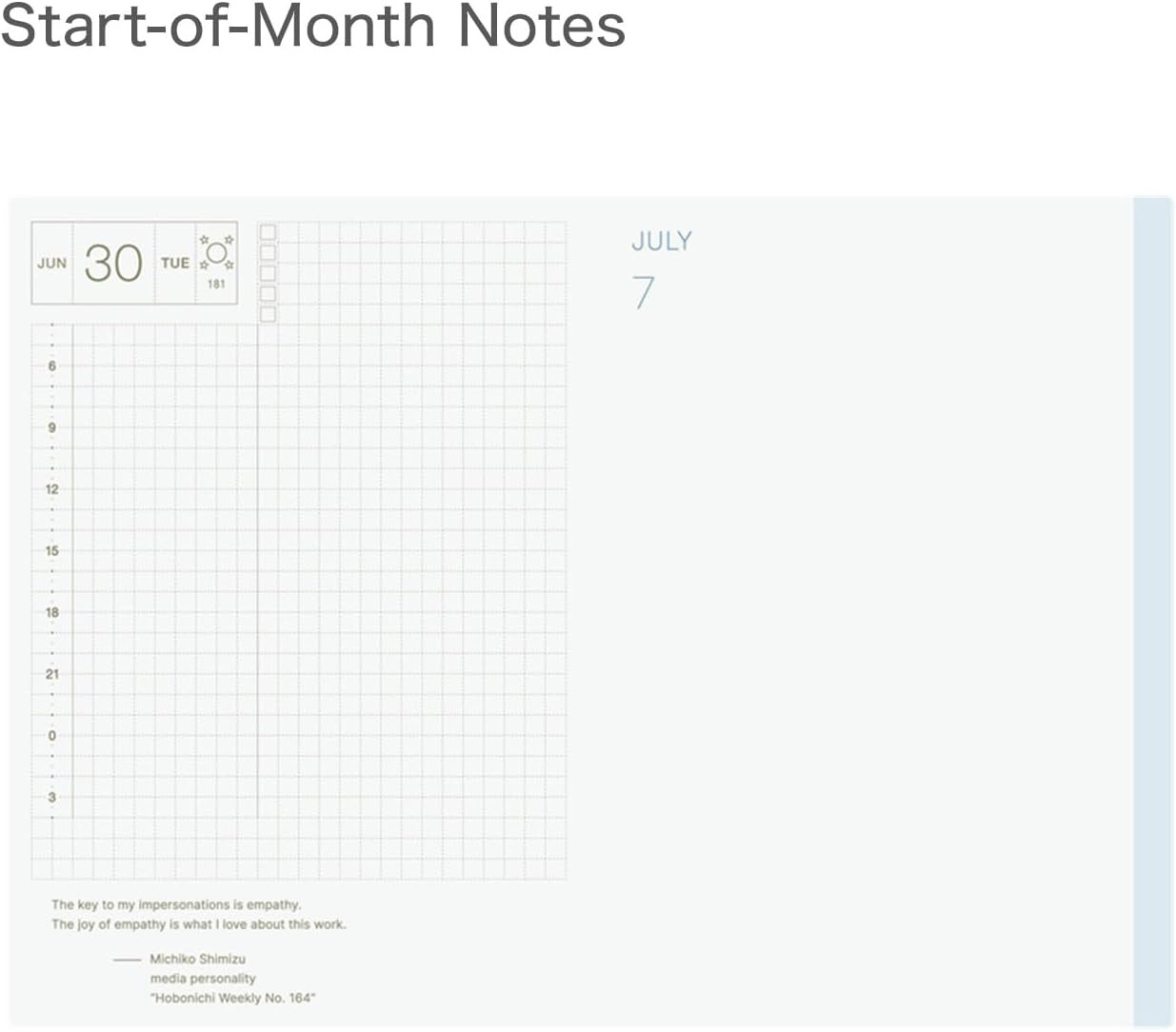 Hobonichi Techo 2026 Original Book – A6, English, Daily, January Start, Monday S