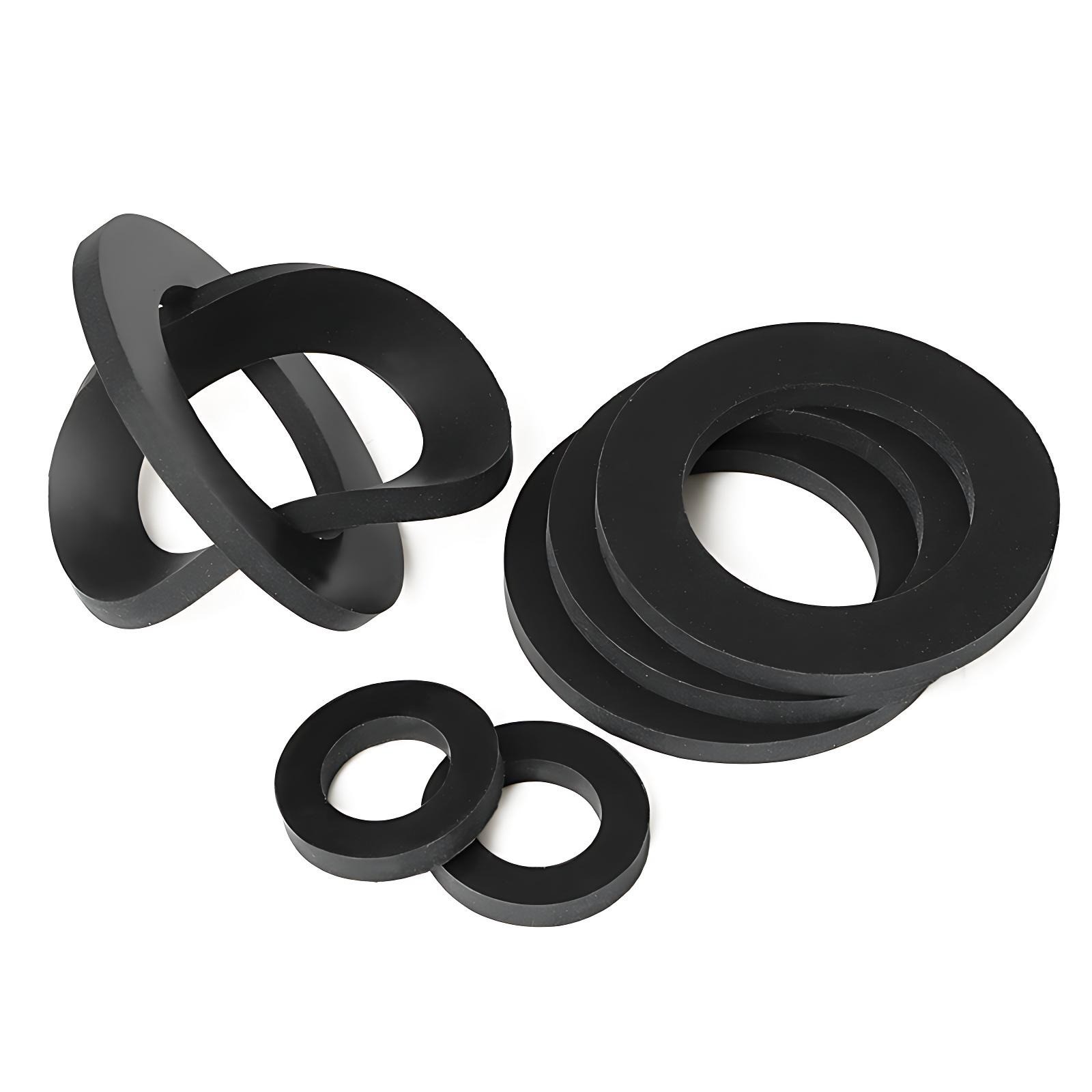 M2,M3,M4,M5,M6,M8,M10,M12-M24 PLASTIC WASHER NYLON METRIC FLAT Washers Black