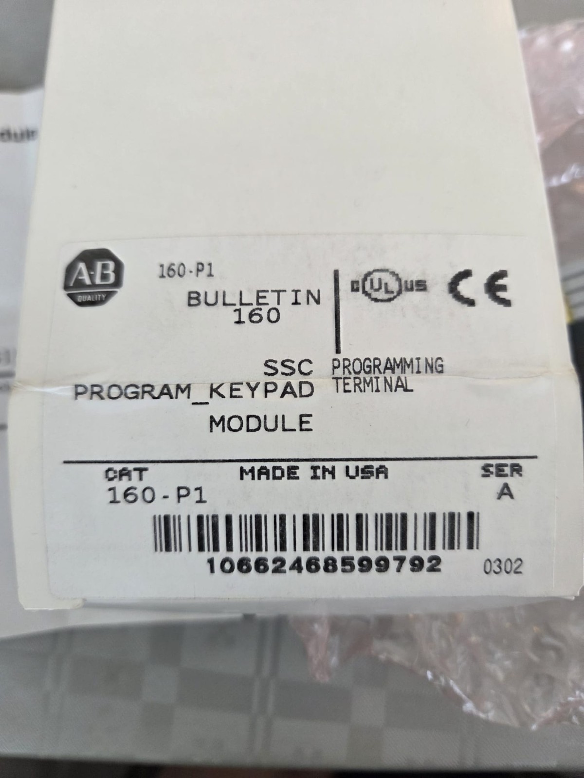 Lot of 2 Brand New Rockwell Automation Allen Bradley 160-P1 Program KeypadModule
