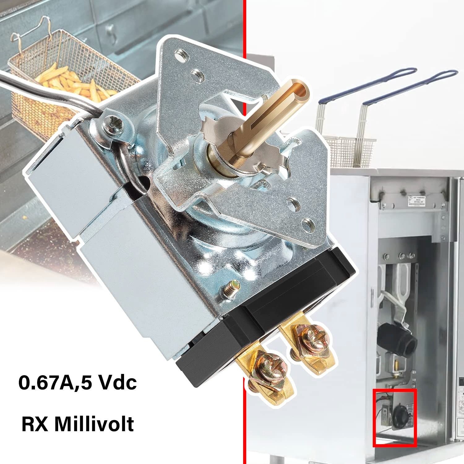 60125401 Thermostat 200-400F Rx Millivolt for Fryer Pitco Imperial Dean RX-1-36