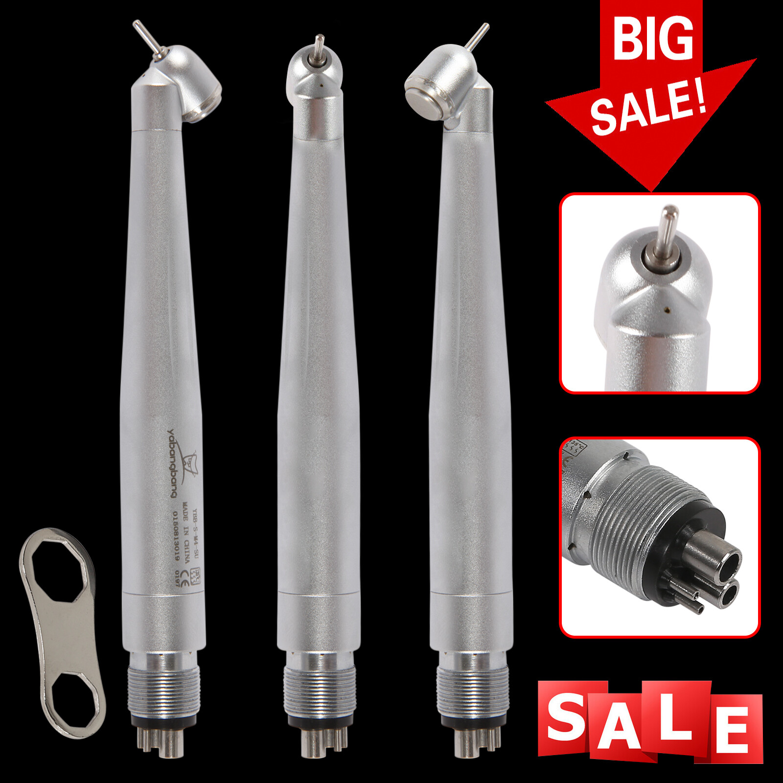 5 NSK PANA MAX Type Dental 45 Degree Surgical Handpiece High Speed Turbine 4Hole