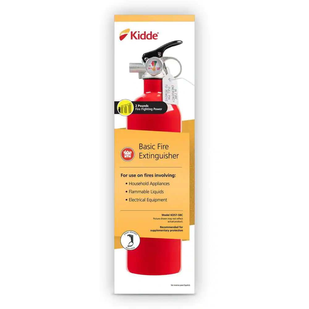 KIDDE DRY CHEMICAL FIRE EXTINGUISHER Home Car Auto Garage Kitchen Safety 5-B:C