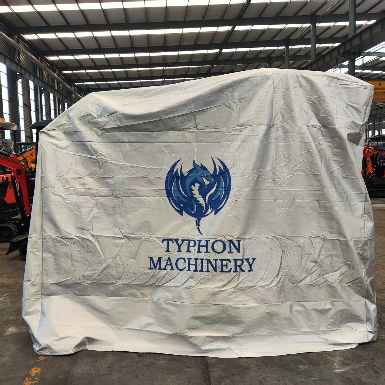 TYPHON All-Weather Excavator & Machinery Cover – Rain, Snow, UV Protection