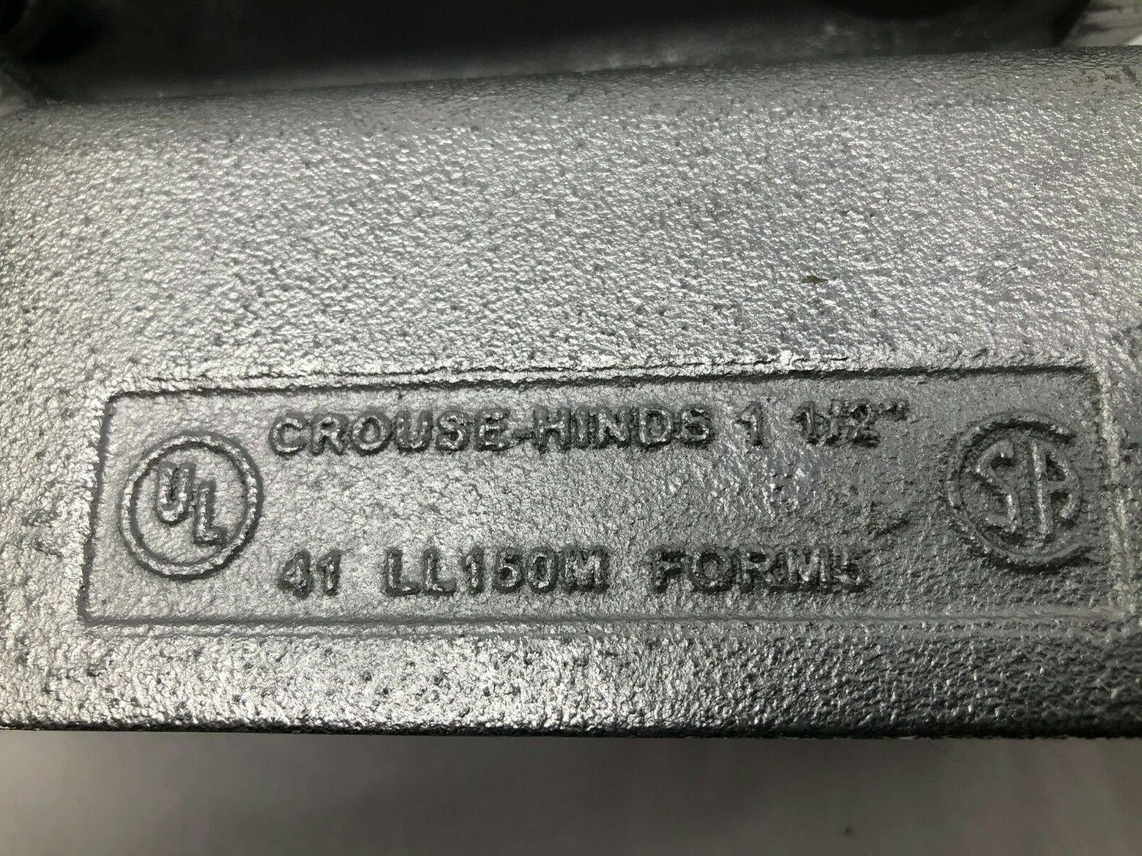 3-Cooper Crouse-Hinds LL150M 1-1/2″ LI Form 5 Conduit Body 35.3 Cubic Inches