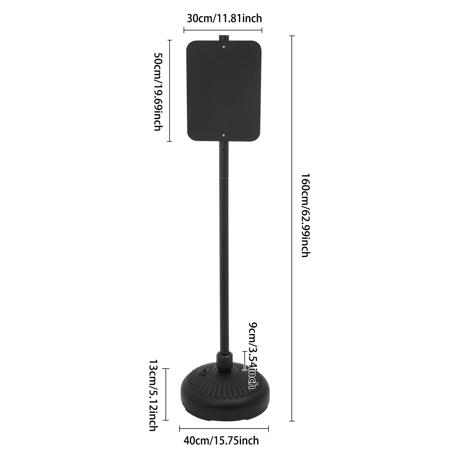 Dual-Sided Sign Holder Stand For Indoor and Outdoor Use, Floorstanding Sign Hold