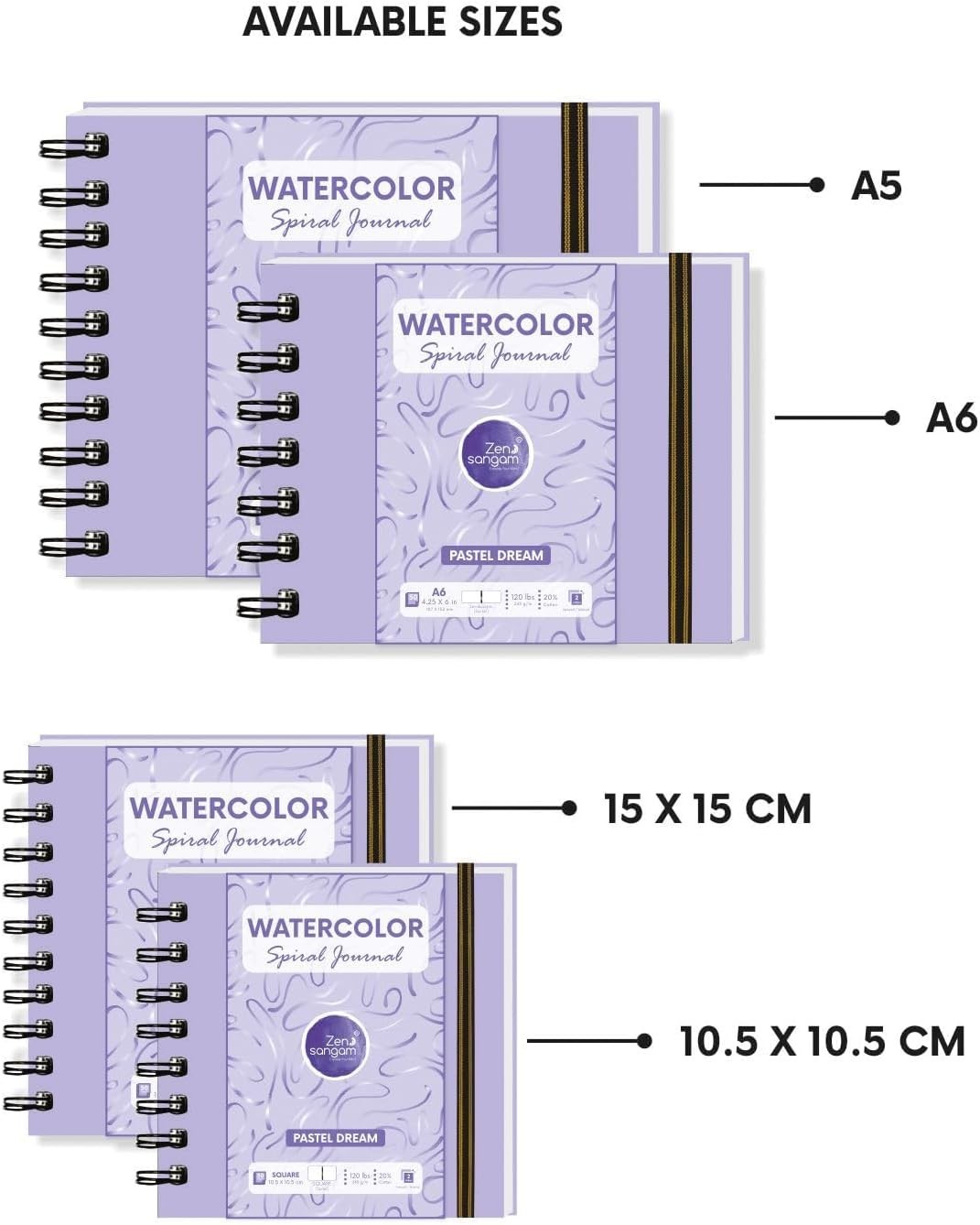Professional A6 Portrait Sketchbook | Watercolor | Acid-Free