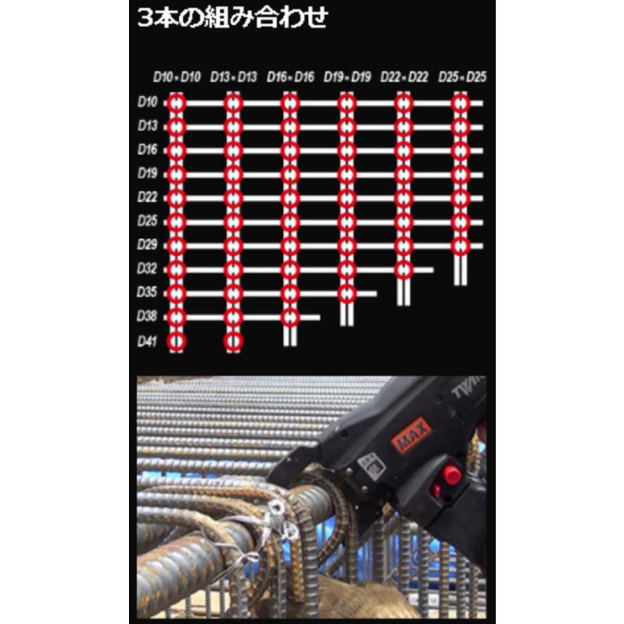 MAX RB-610T-B2C TwinTier Cordless Rebar Tie Machine 2 Batteries & 1 roll of wire