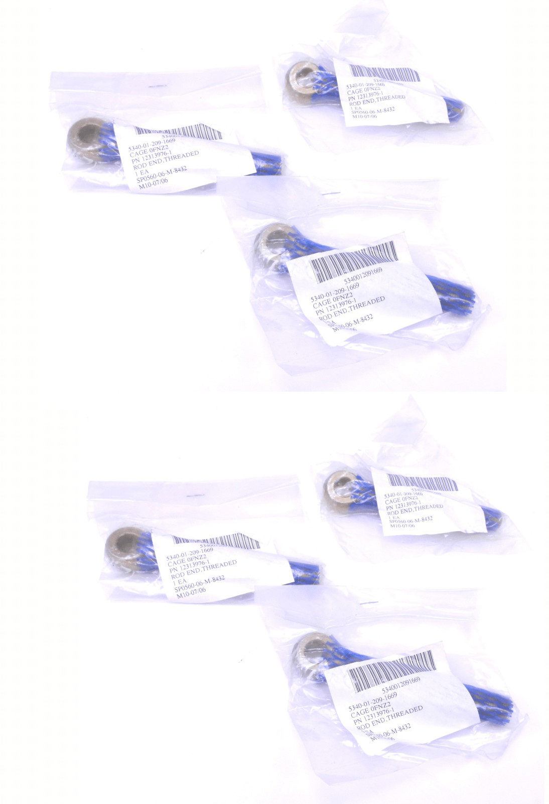 1/2″- 20 TPI 3.75″ L Adjusting Thread Eye Bolt. Mvehicles. Zinc Plated. LOT OF 6