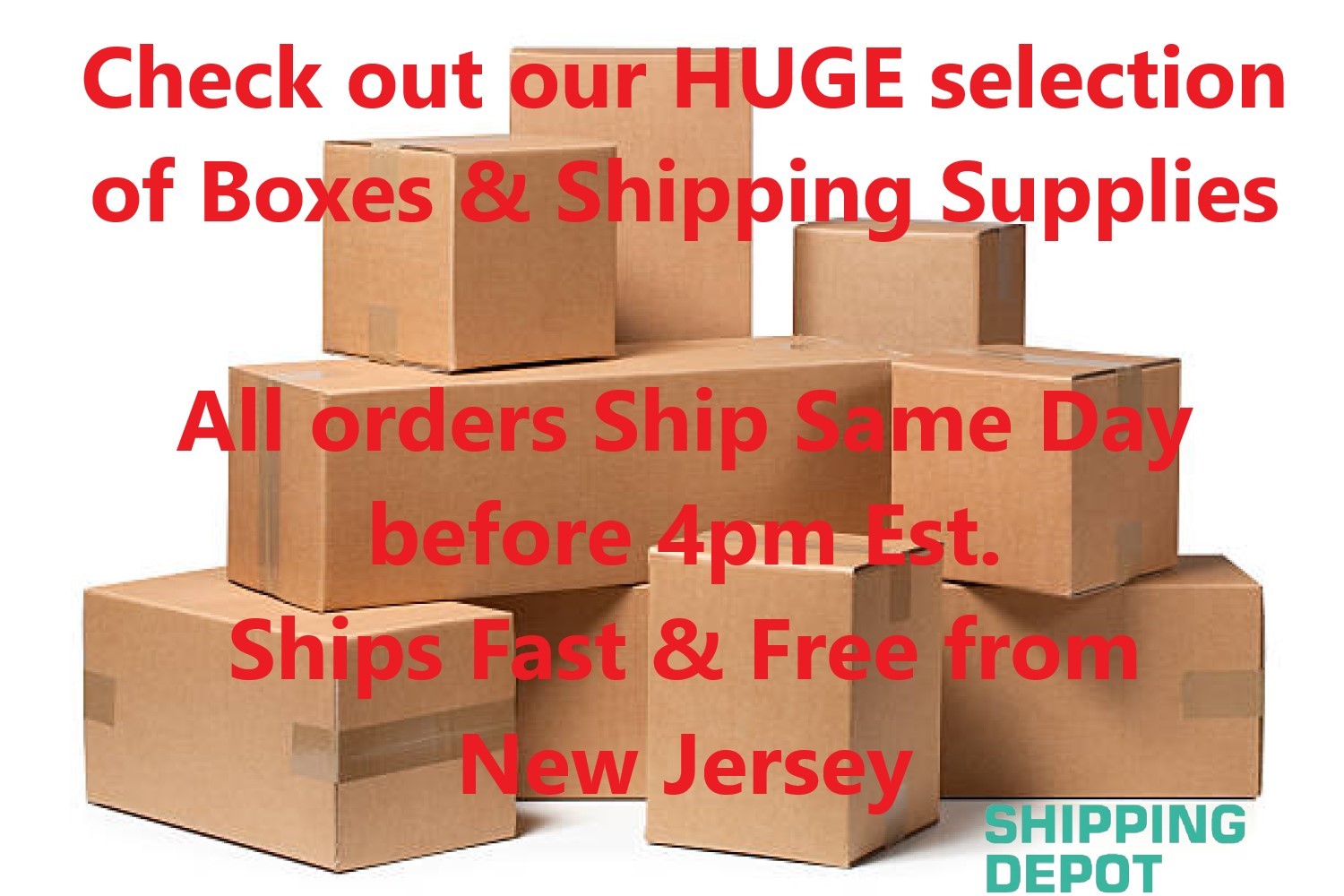 50 Pack Corrugated Moving Shipping Boxes 6x5x4 Cardboard Mailing Packing Boxes