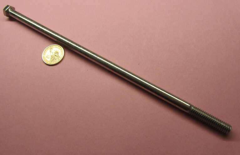 18-8 Stainless Steel Bolt, PT, 3/8″-16 x 11.0″ Length, 3 pcs