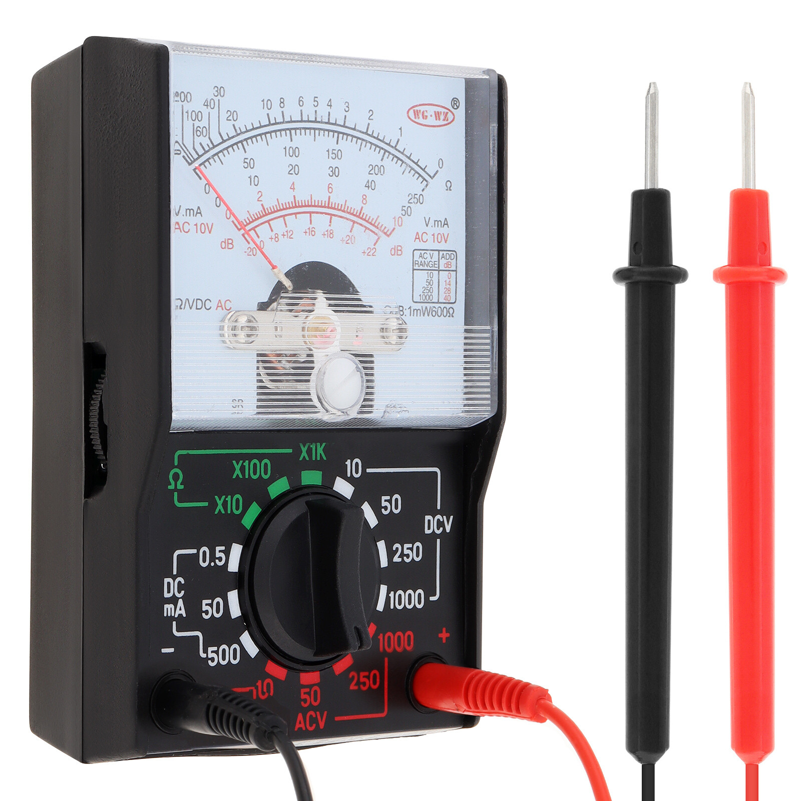 Analog Multimeter Voltmeter Ammeter Ohmmeter Tester Meter OHM AC/DC Volt