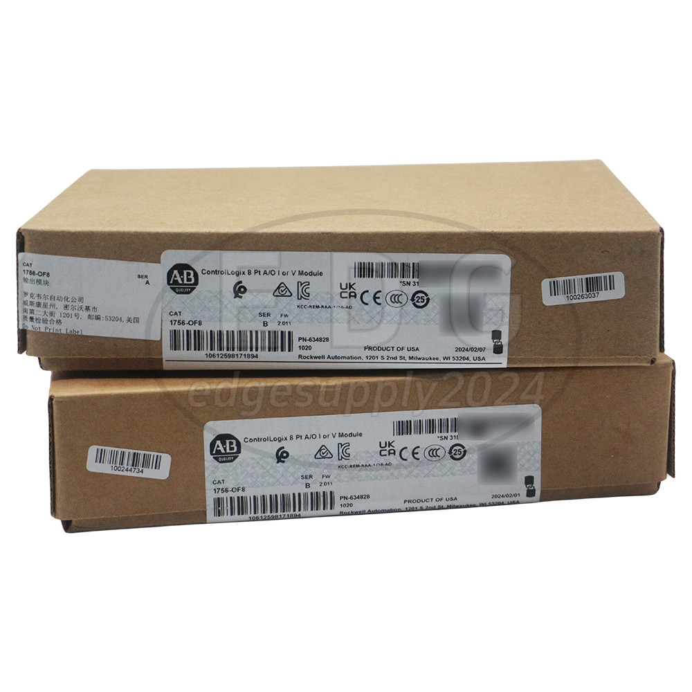 NEW Factory Sealed Allen Bradley 1756-OF8 ControlLogix 8 Pt A/O I or V Module