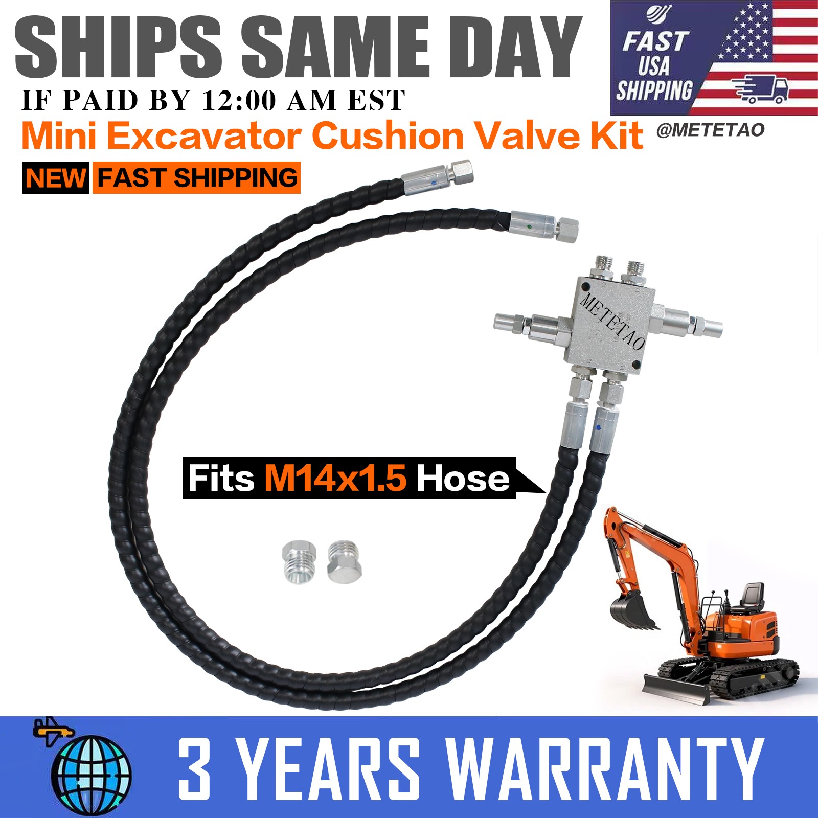 NEW For Swivel Motor Assembled Chinese Mini Excavator Cushion Valve Kit Complete