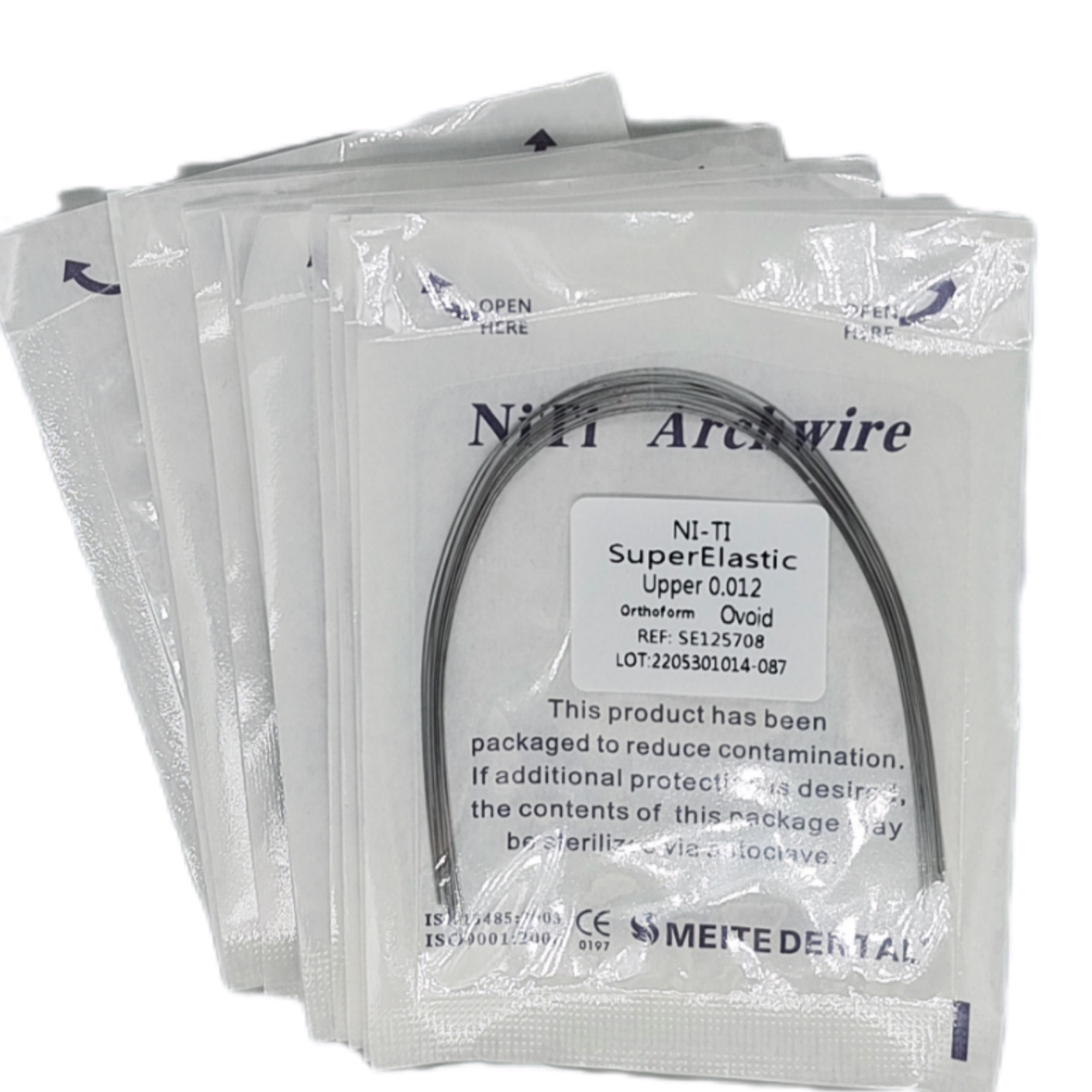 100Packs Dental Ortho Arch Wires Super Elastic Niti Round 012~020 Upper&Lower