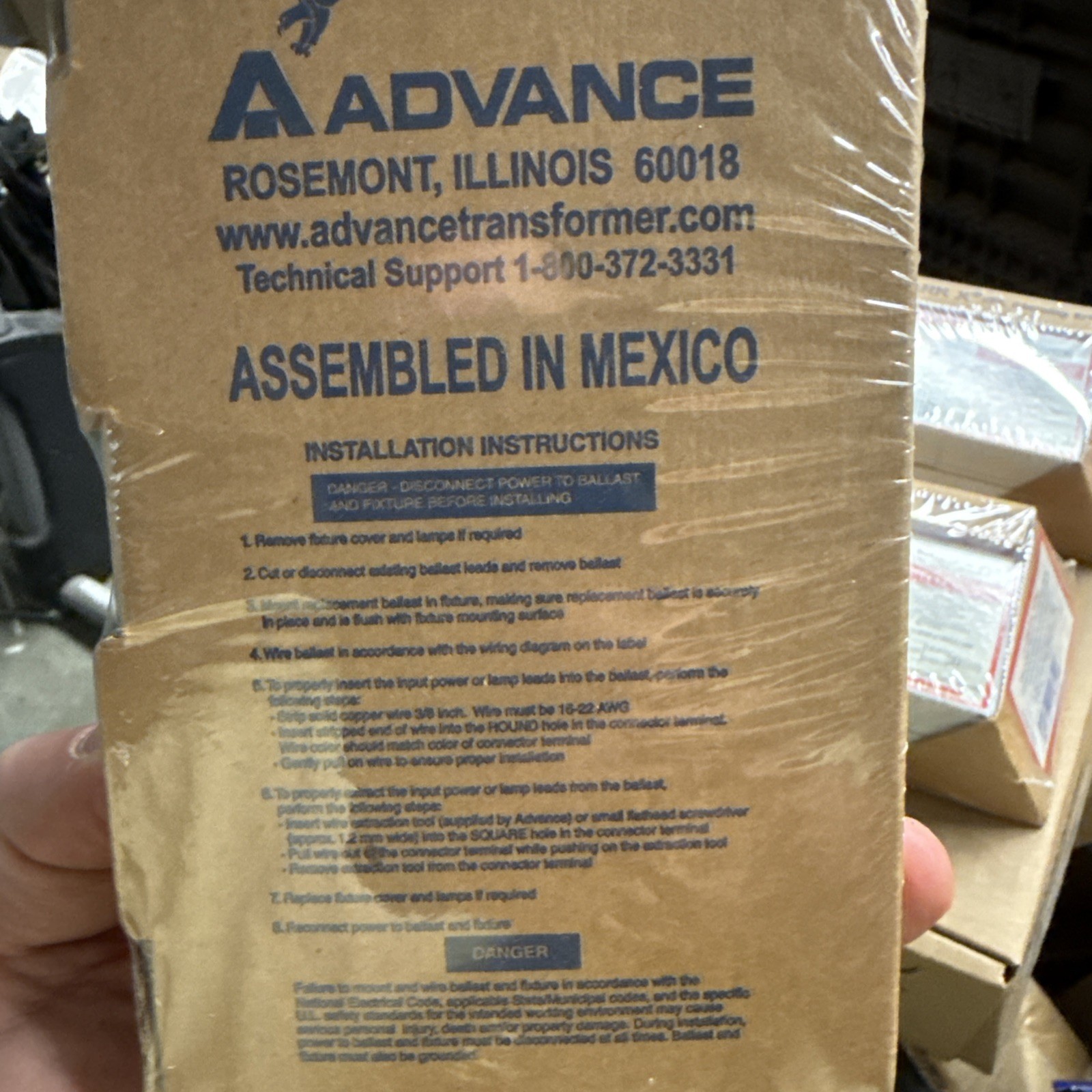Phillips ADVANCE VEZ-1T42-M2-LD Dimming Ballast (1) Lamp 42W 32W 26W CFL 277V