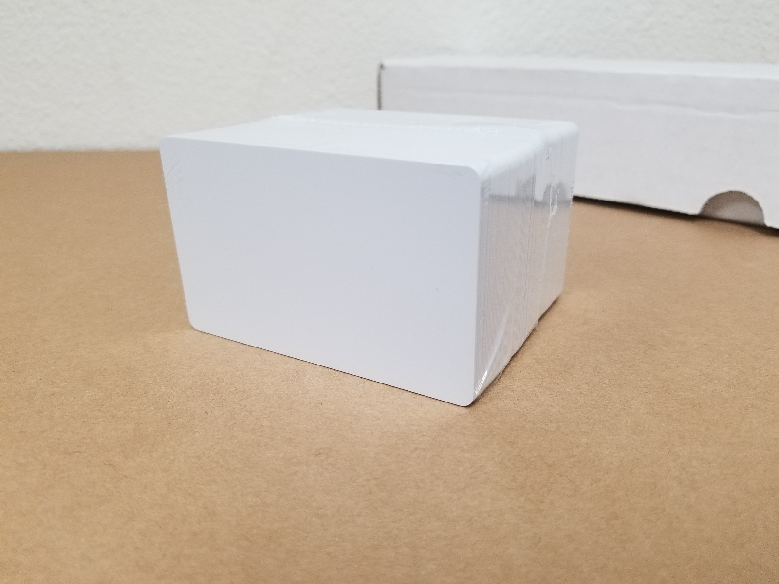 100 Blank White PVC Cards, CR80.30 Mil, High Quality for Color and UV Printing