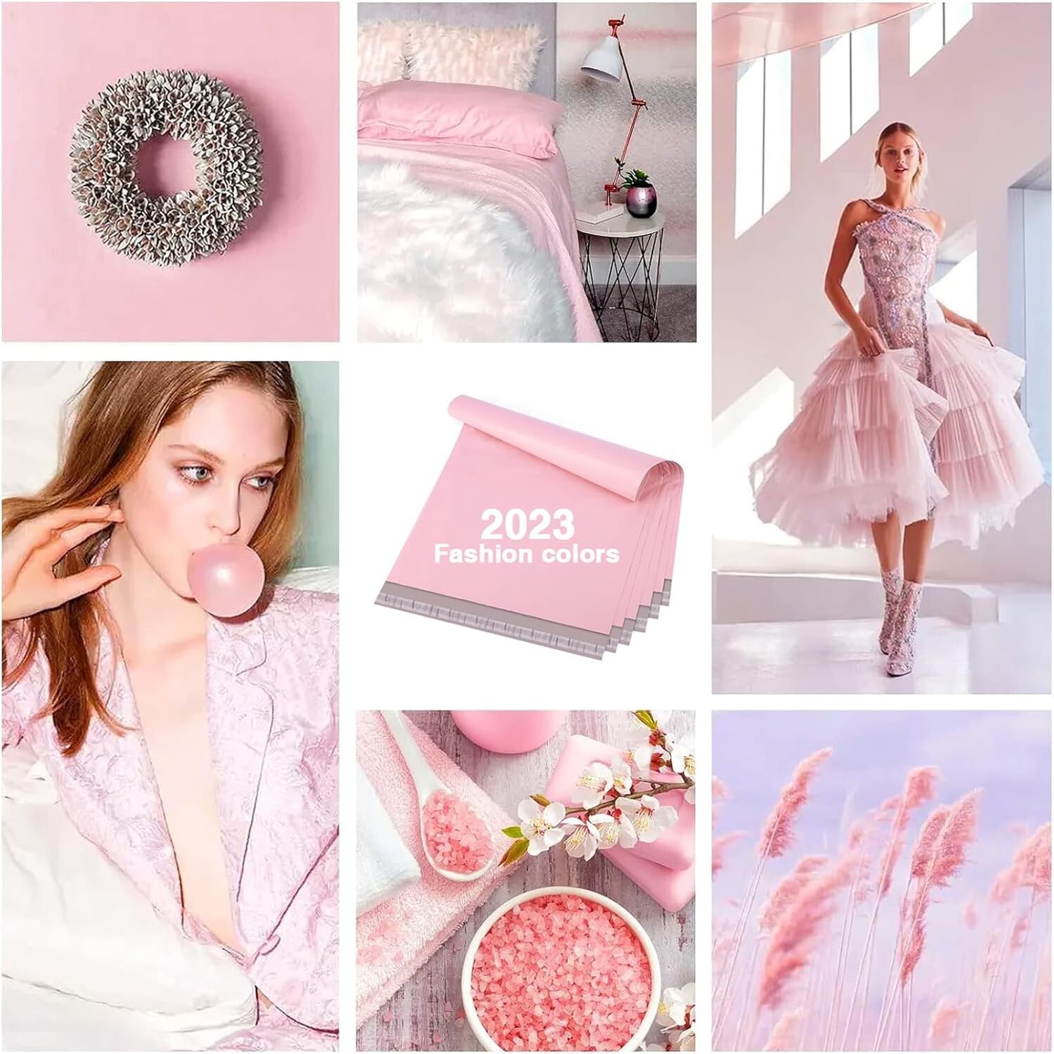 Poly Mailers Shipping Bags Mailing Poly Bags Envelopes Light Pink 10×13 12×15.5