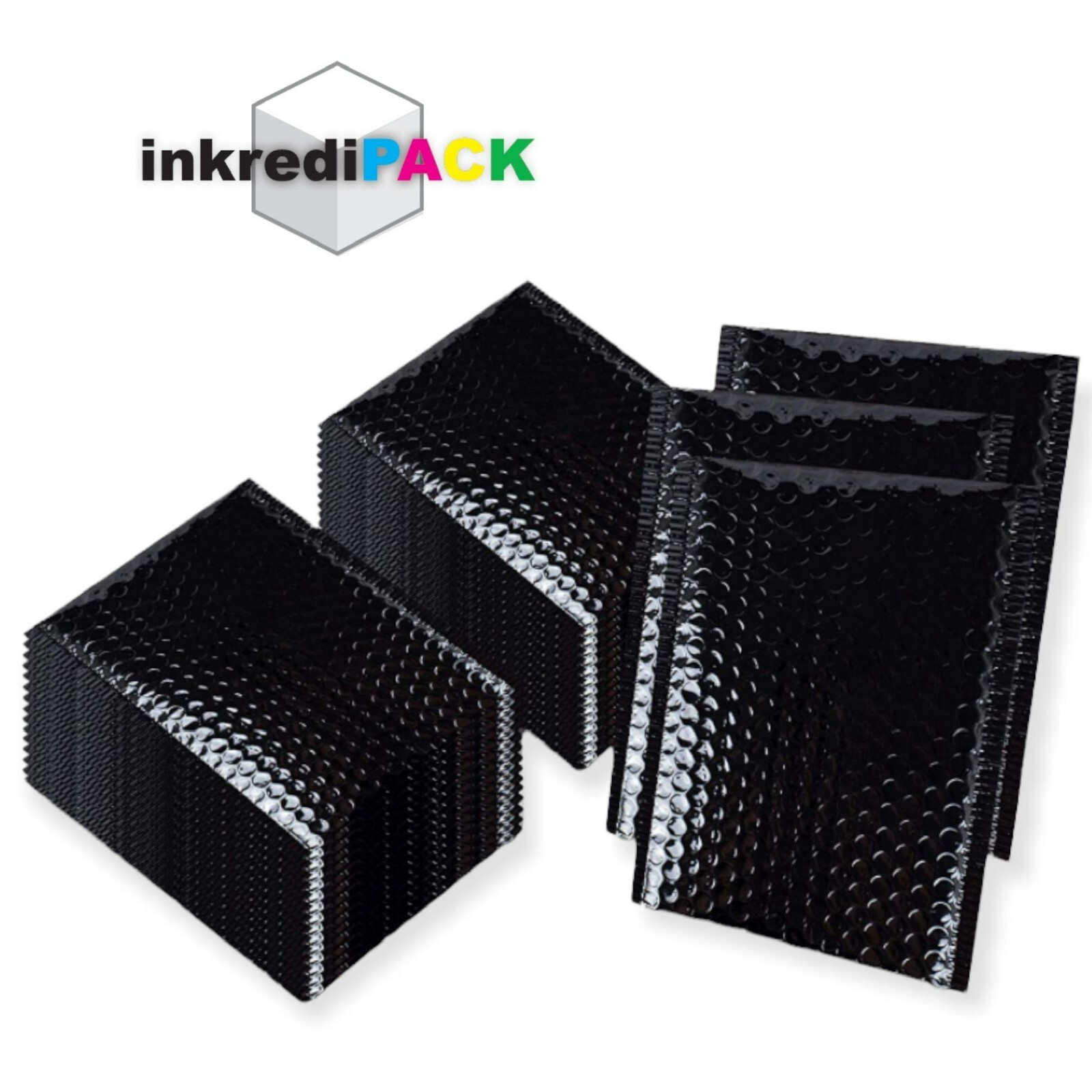 InkrediPack™ 4X8 #000 – 300 Pack – Metallic Bubble Mailers (Usable Size: 4X7)