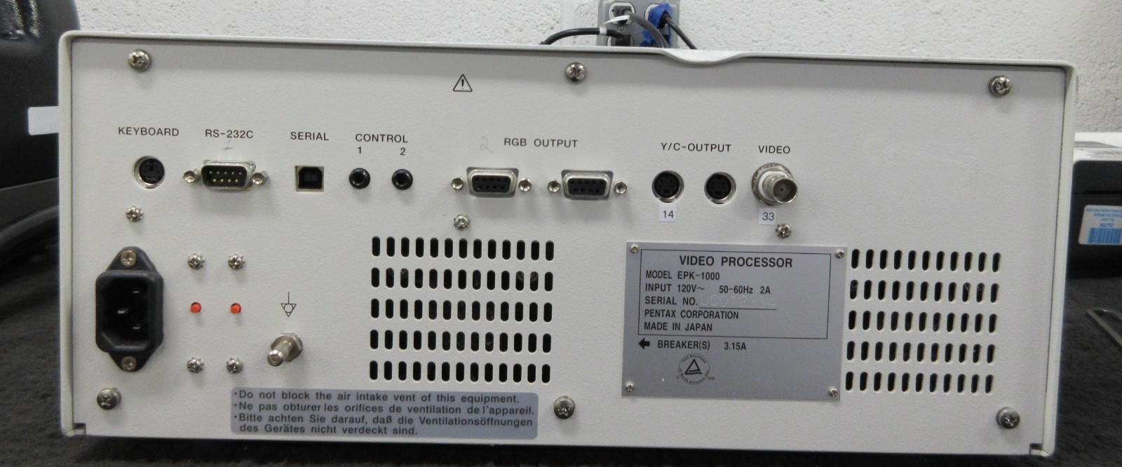 Pentax EPK-1000 Endoscope Video Processor
