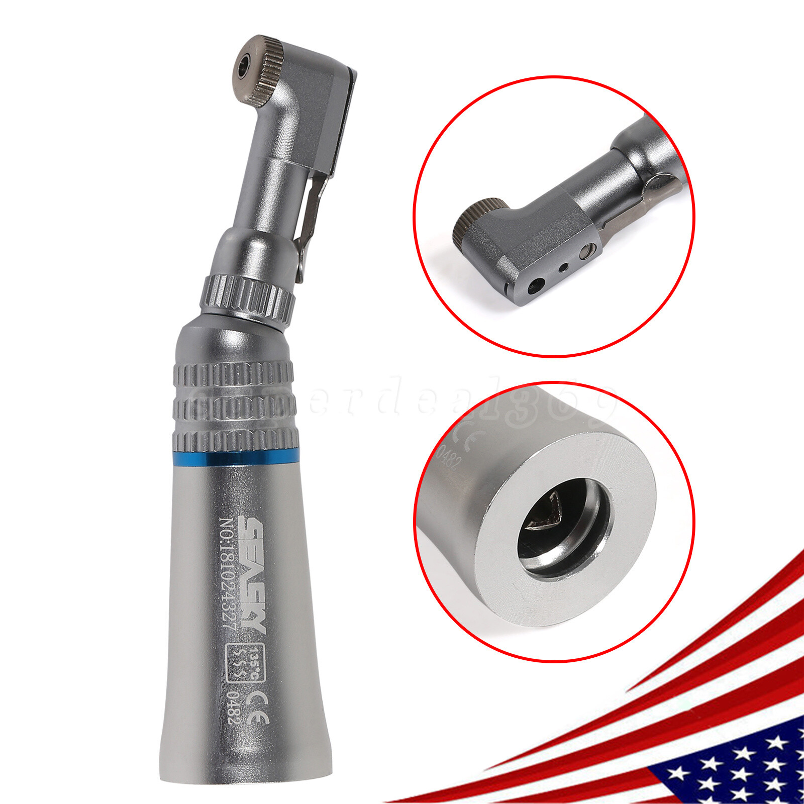 Dental Slow Low Speed Contra Angle /Straight Handpiece /Air Motor 2/4Hole E-type