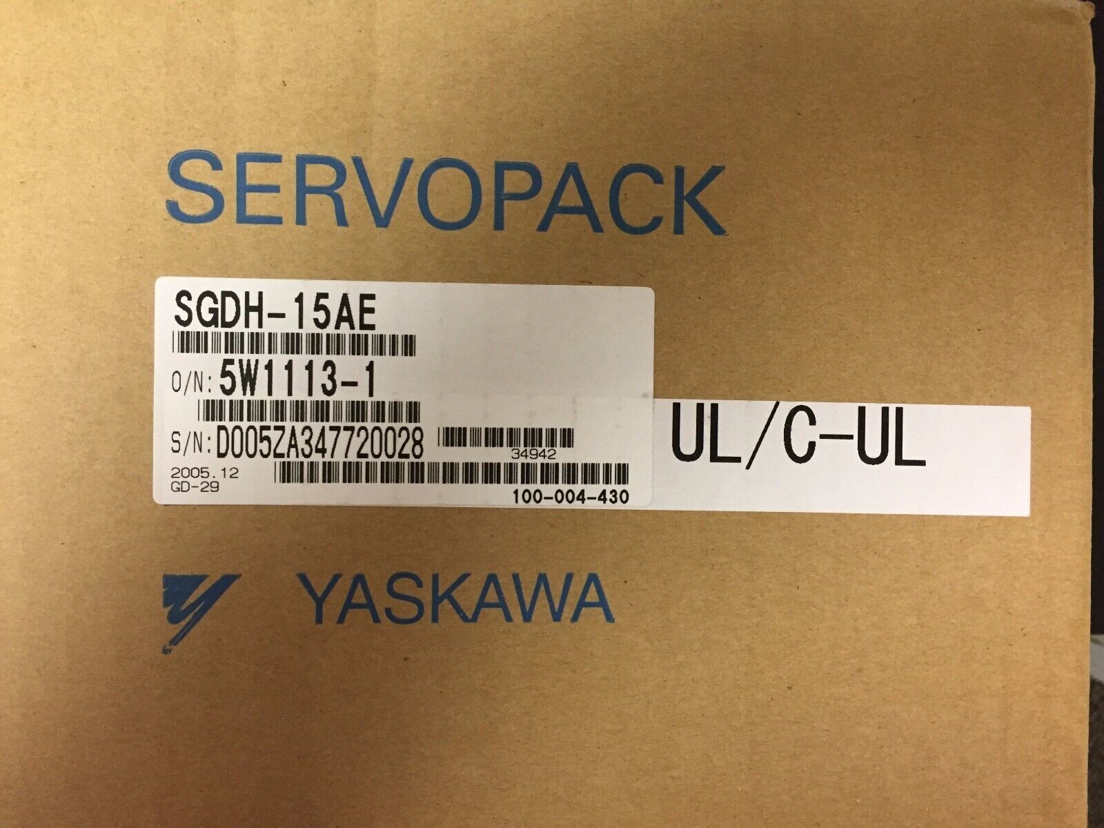 New Yaskawa servopack drive SGDH-15AE US SELLER Beware of Chinese Fake Drives!