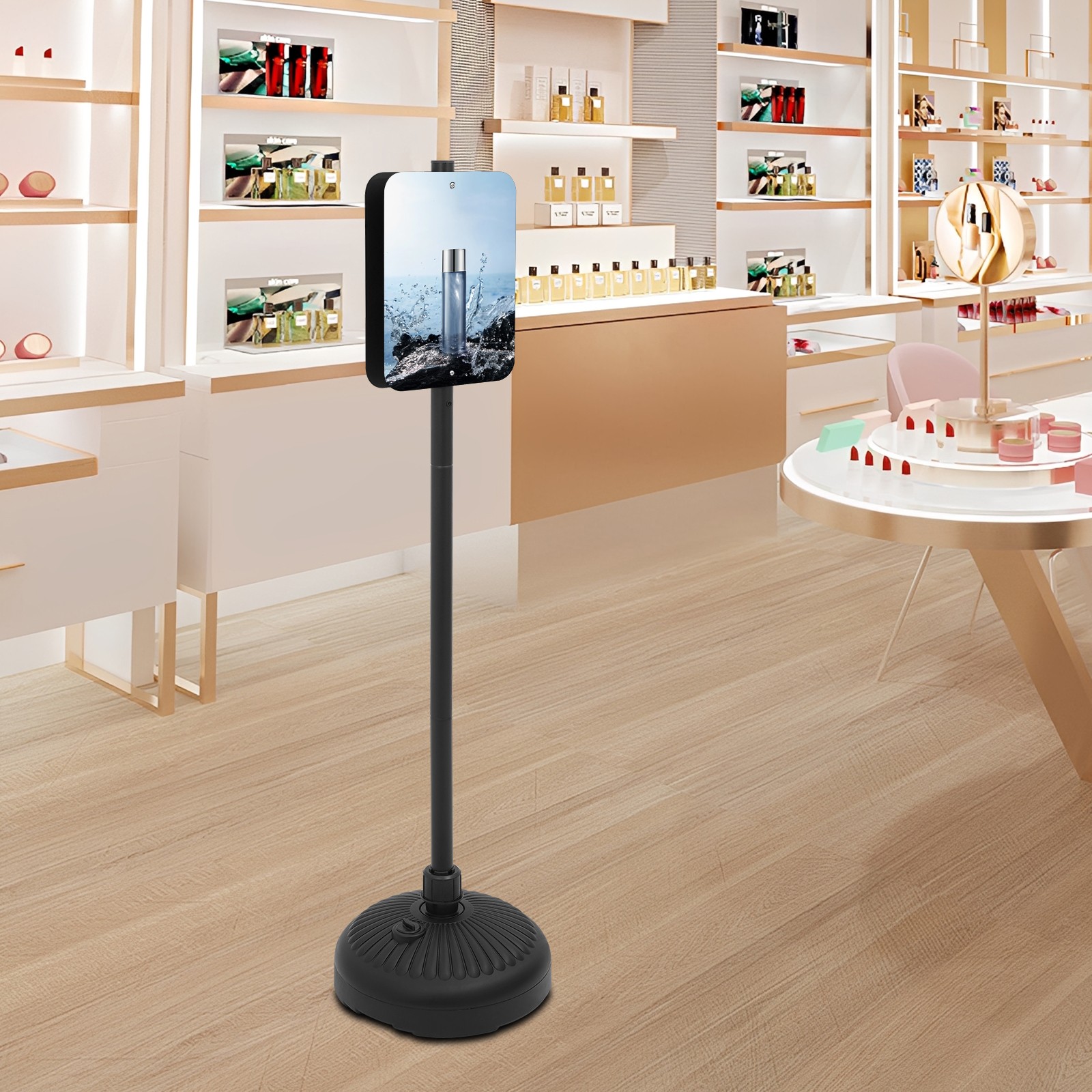 Dual-Sided Sign Holder Stand For Indoor and Outdoor Use, Floorstanding Sign Hold