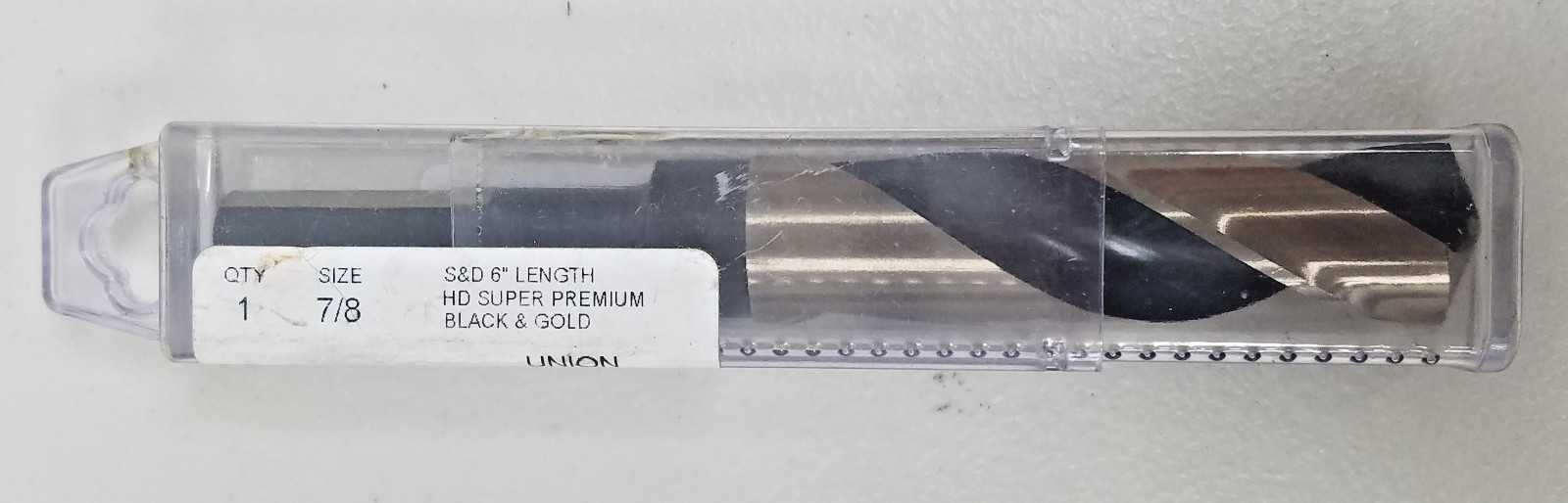Fastenal S&D 6″ L 7/8″ Drill Bit HD Super Premium Black/Gold 29780 NEW