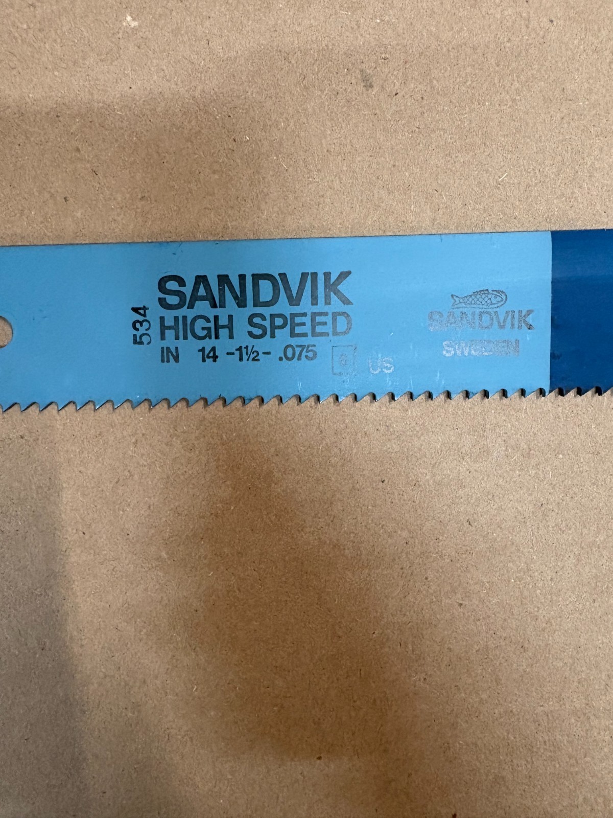 10pc- 14″ X 1-1/2 X .075 X 6T POWER HACK SAW BLADE SANDVIK HIGH SPEED STEEL