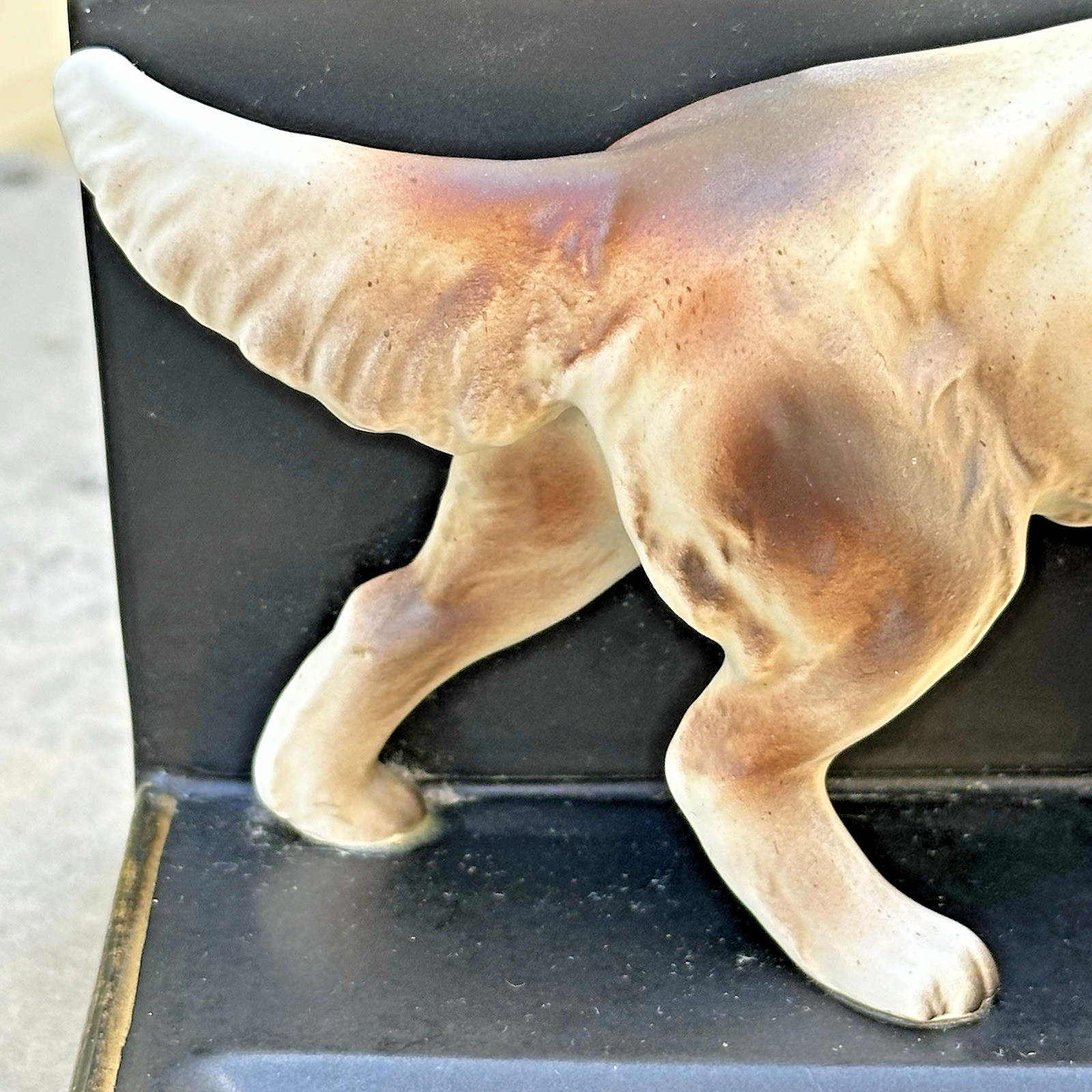 VTG Mid-Century Porcelain English Setter/Pointer Hunting Dog Dresser Valet Japan