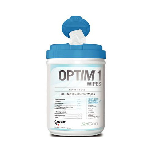 Scican OPT1-W12 Optim1 Wipes Disinfectant Surface Wipes Unscented SCI33W12 160Pk