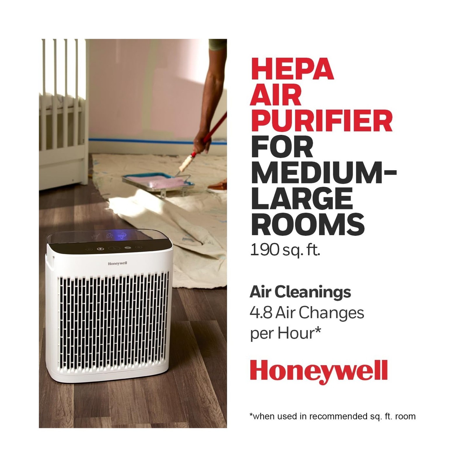 Honeywell HEPA Air Purifier for Home, 938 Ft² Rooms in 1 hour, … FAST USA