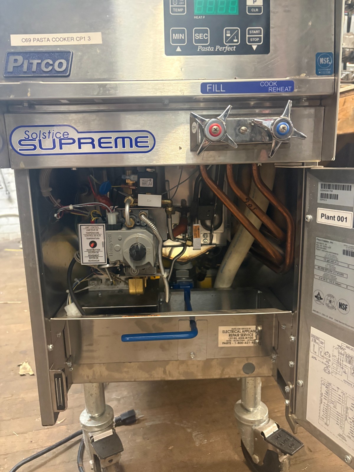 Pitco Solstice Supreme 12 Gallon Natural Gas Pasta Cooker SSPG14