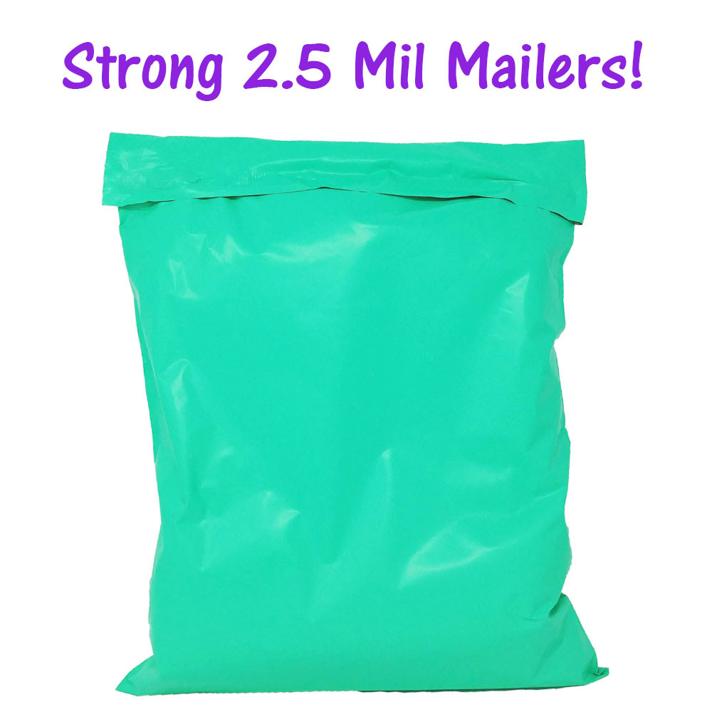 12×15 Pastel Pink &Teal Poly Mailers, HOT! NEW Designer Shipping Mailing Bags!