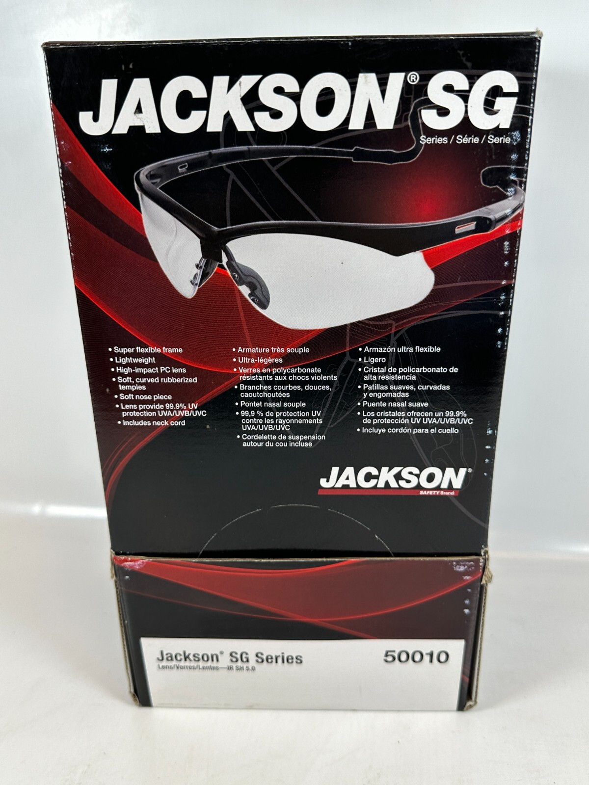 Jackson Safety Brand SG Series 50010 Lens IR SH 5.0 Lightweight NEW Free Ship