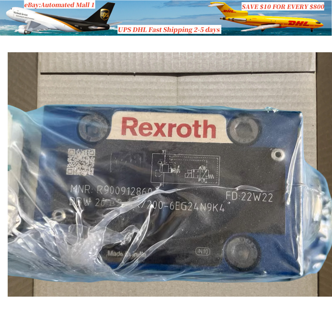 New Rexroth R900912860 DBW20B2-5X/200-6EG24N9K4 valve DHL Shipping