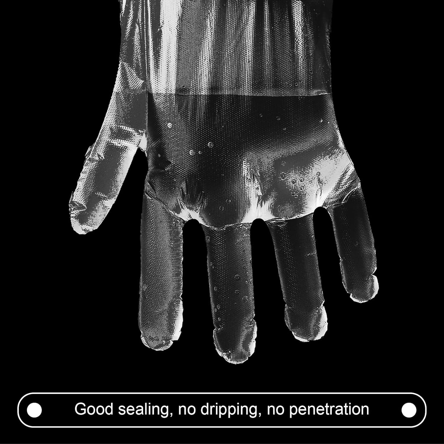 400 Count Disposable Poly Plastic Gloves for Cooking, Food Prep and Food Service