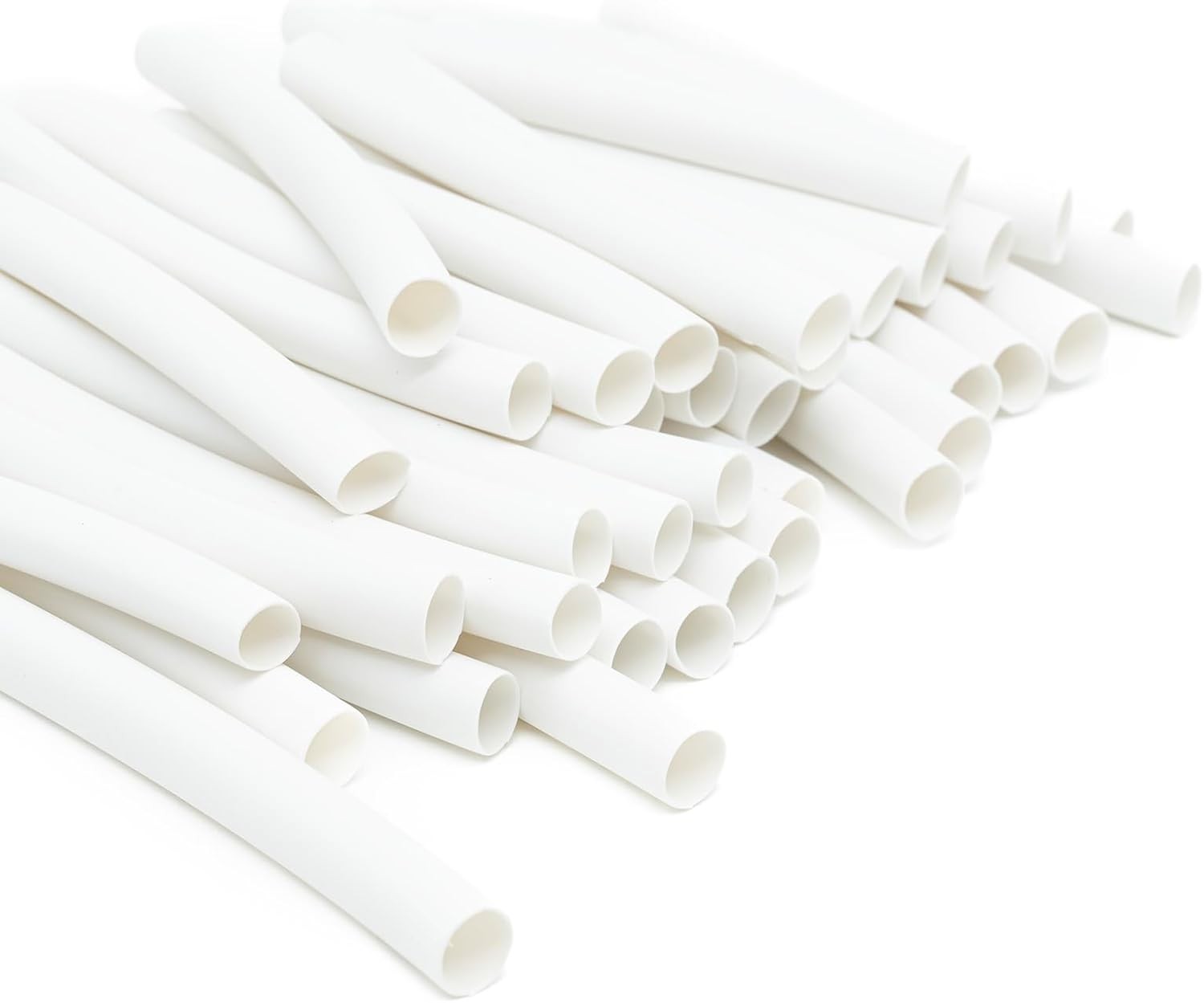 1/4 Inch Heat Shrink Tubing 3 1 Ratio Dual Wall 6.4mm (1/4″) White, 80 pcs