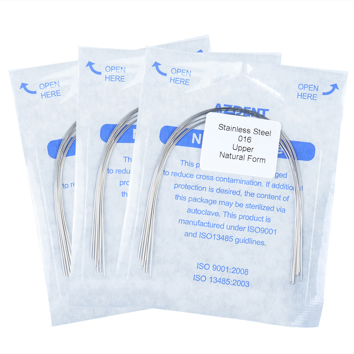 Dental Orthodontic Natural Form Arch Wires Stainless Steel Round 10PCS/Pack HOT