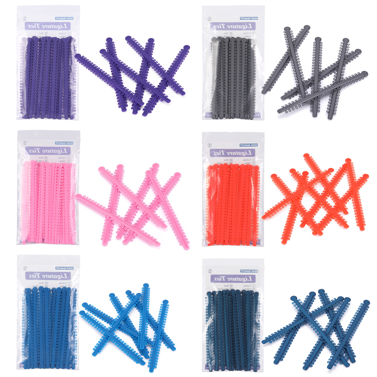 1000ties/kit Dental Orthodontic Ligature Ties For Dental Orthodontics treatment
