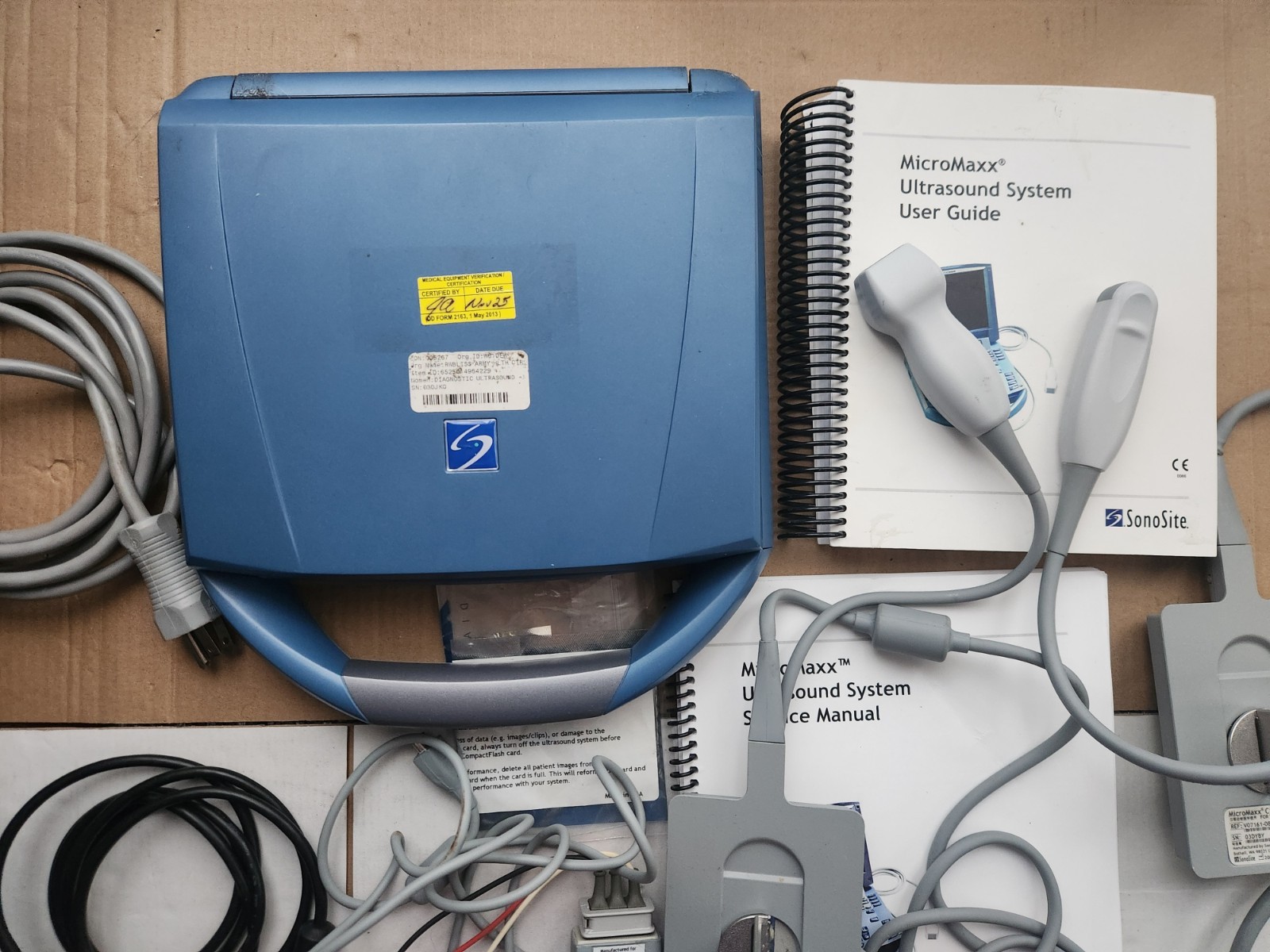 SonoSite MicroMaxx PORTABLE ULTRASOUND with C11e/P17/ECG probes, tested, due2025