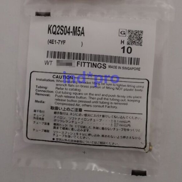 For 10 pcs/1 pack KQ2S04-M5A connector