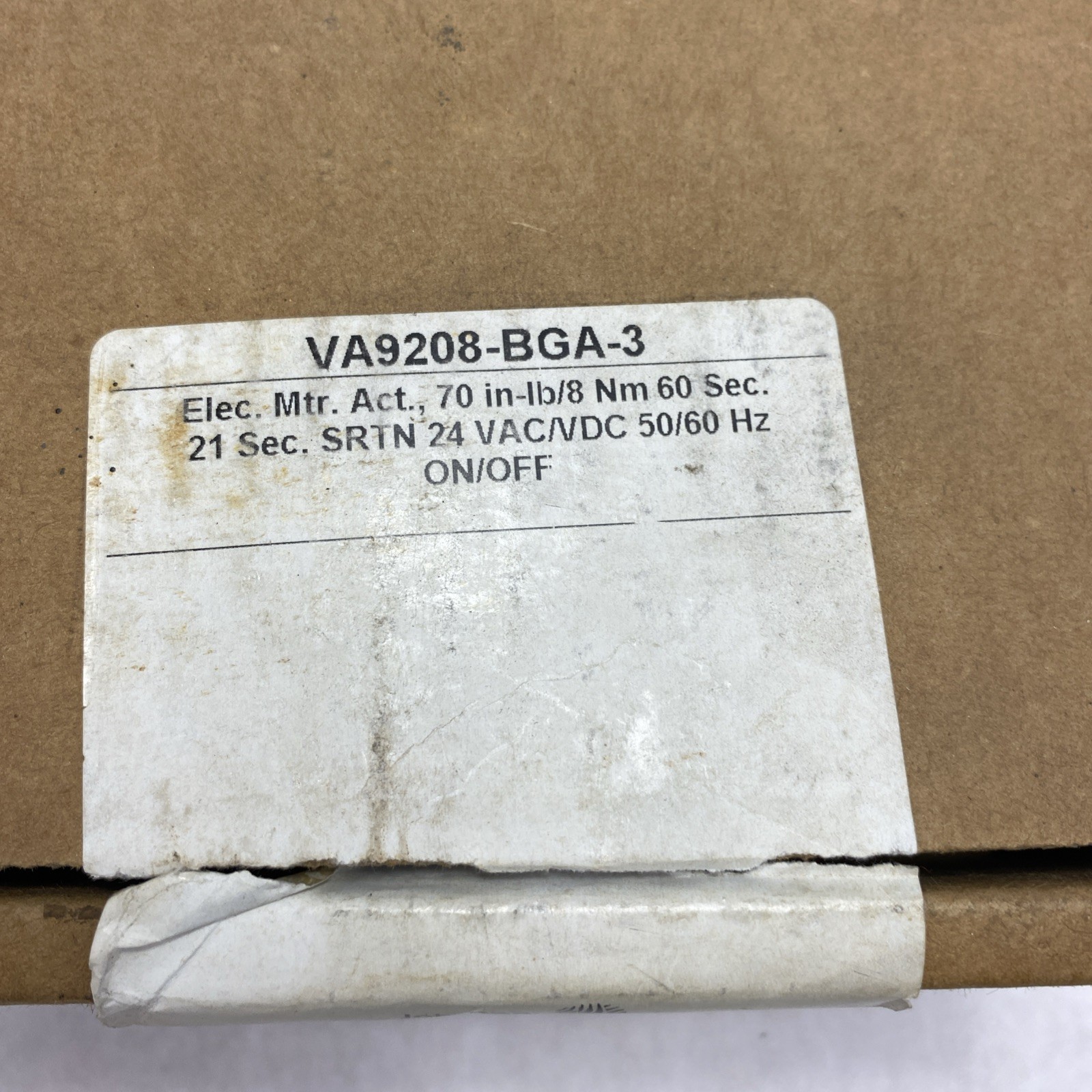 Johnson Controls VA9208-BGA-3 Electric Spring Return Valve Actuator