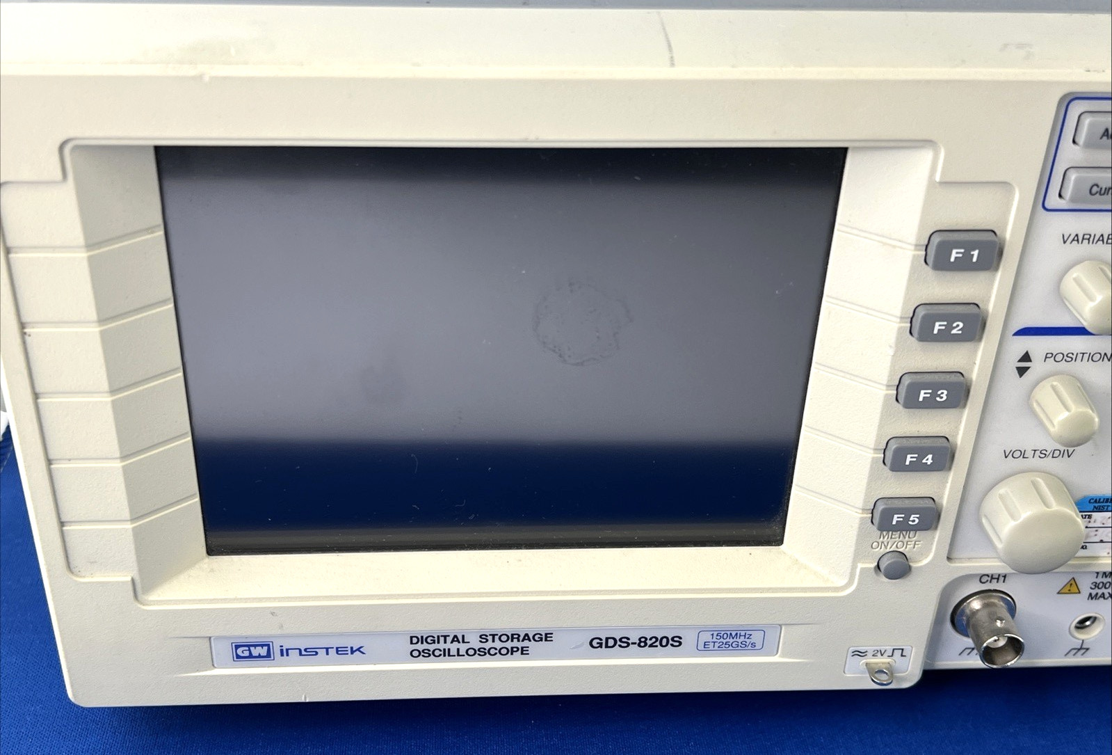GW Instek GDS-820S 150MHz 2-Channel Digital Storage Oscilloscope Tested Working