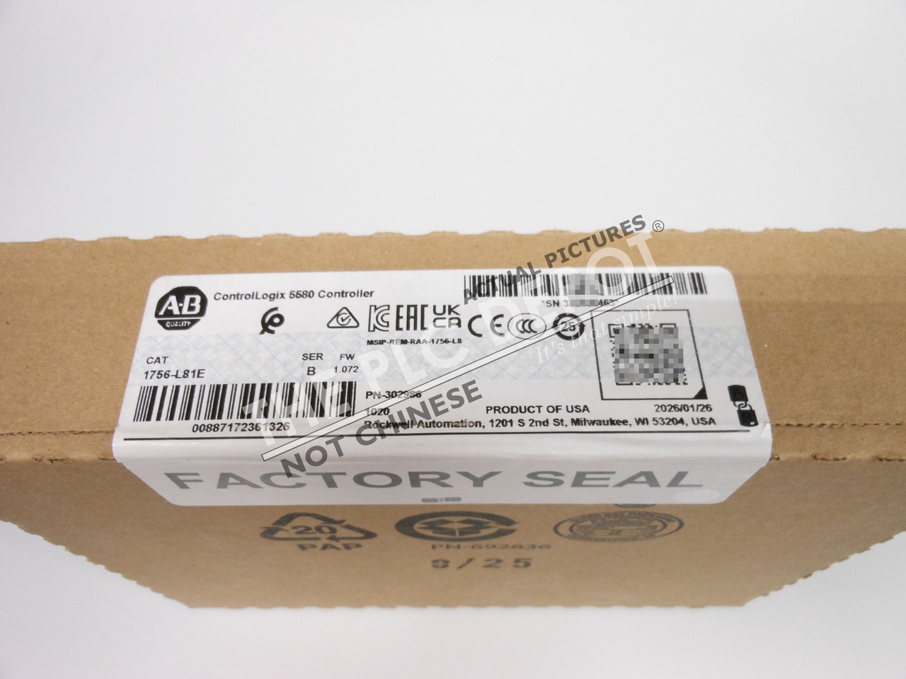 2026 SEALED Allen Bradley 1756-L81E Series /B ControlLogix [REAL US SELLER] #QTY