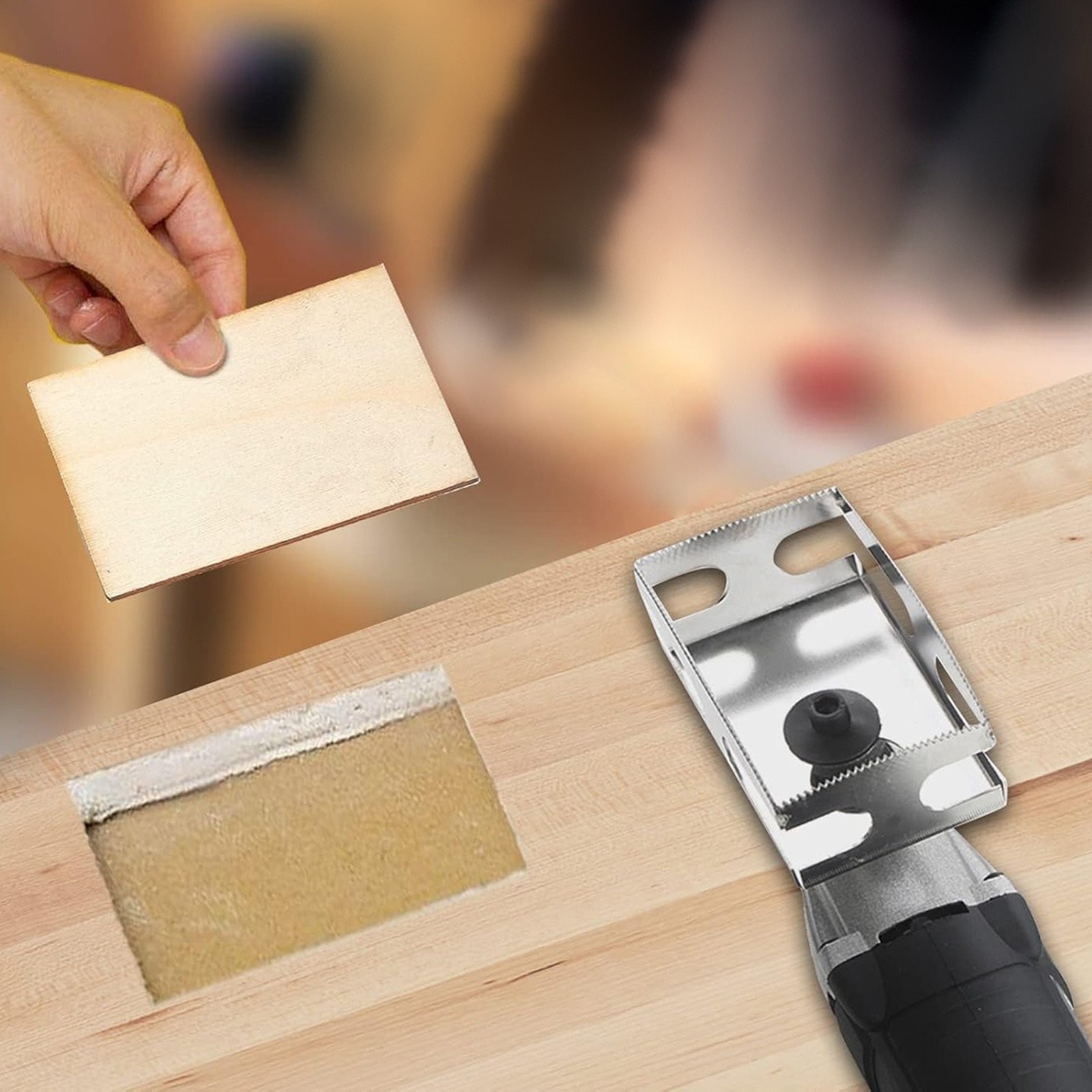 2Pcs Drywall Outlet Slot Cutter Oscillating Tool to Cut in Single Gang Wall Box