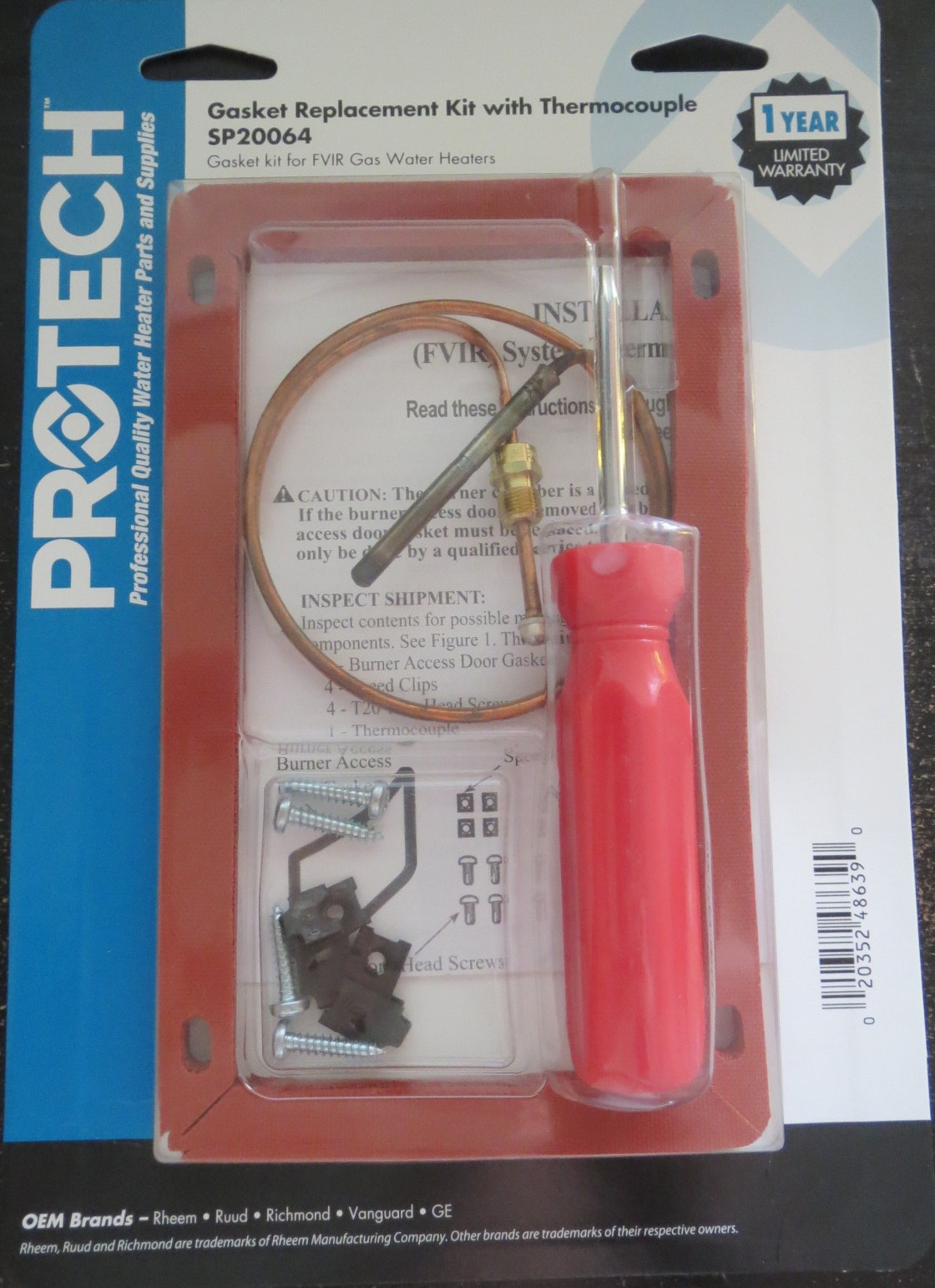 RHEEM SP20064 THERMOCOUPLE REPLACEMENT KIT – ESSENTIAL HVAC MAINTENANCE