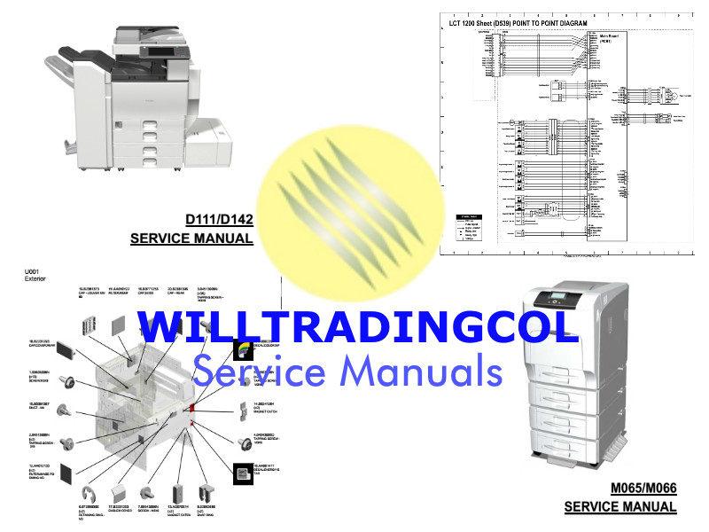 Ricoh Aficio SP 3500SF, 3510SF,Service manuals parts, peripherals, diagrams